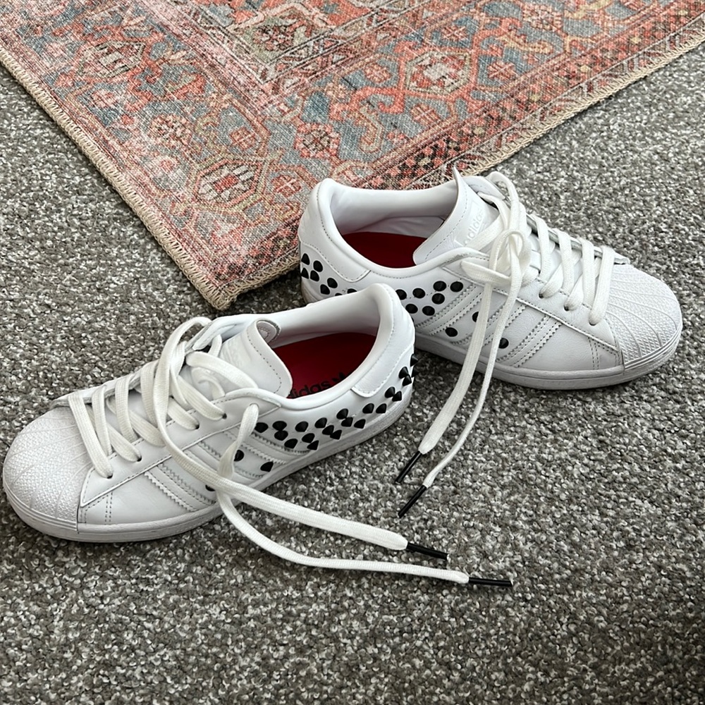 Edgy White Adidas!